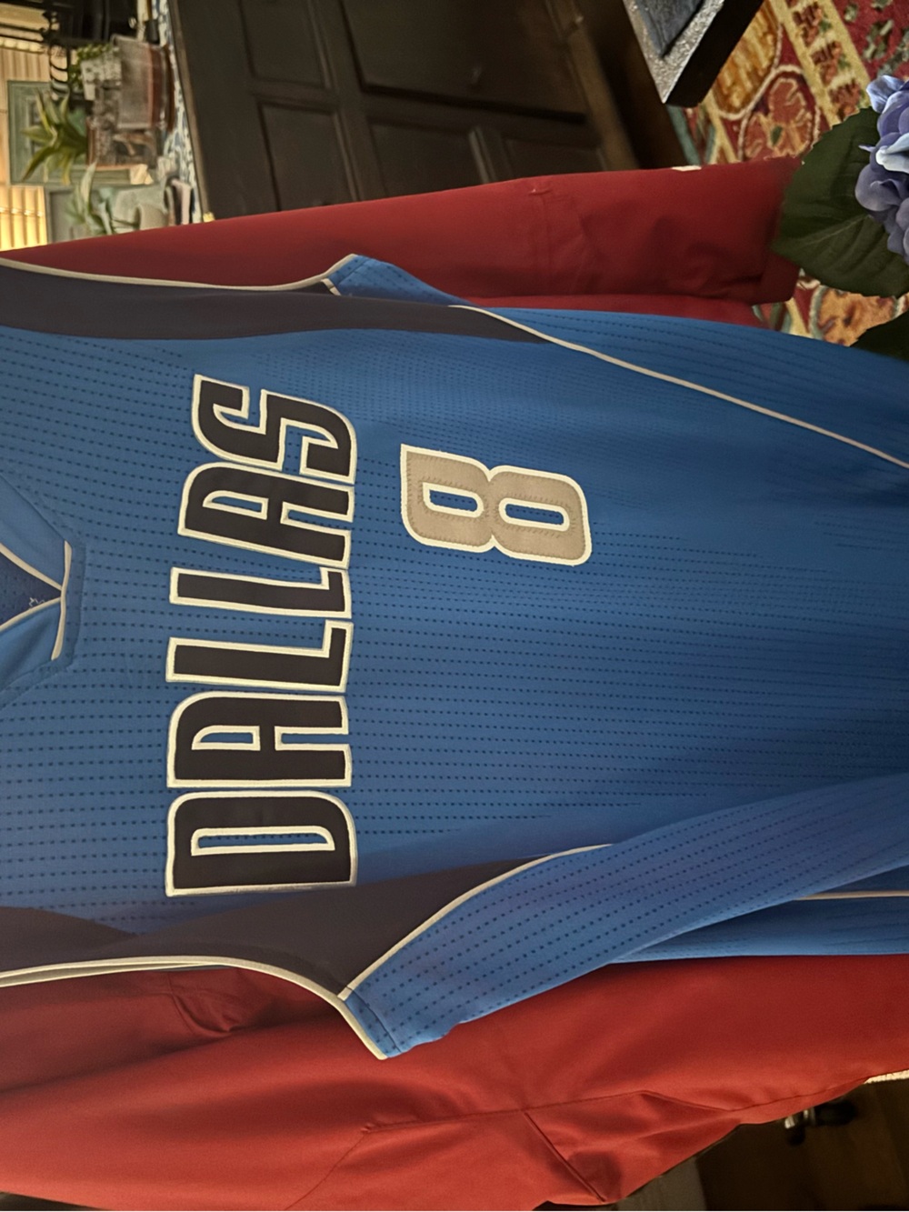NBA Dallas Blue Navy #8 Mavericks Jersey